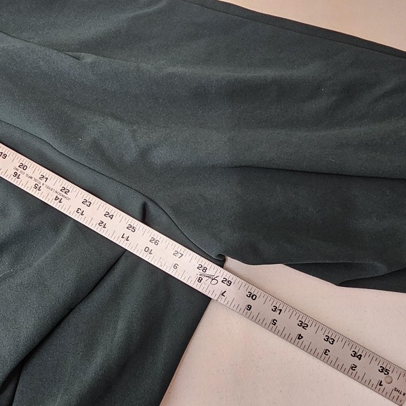 Calvin Klein Jumpsuit Womens 8 Dark Green Belted Wide Leg Sleeveless Stretch - Picture 8 of 13